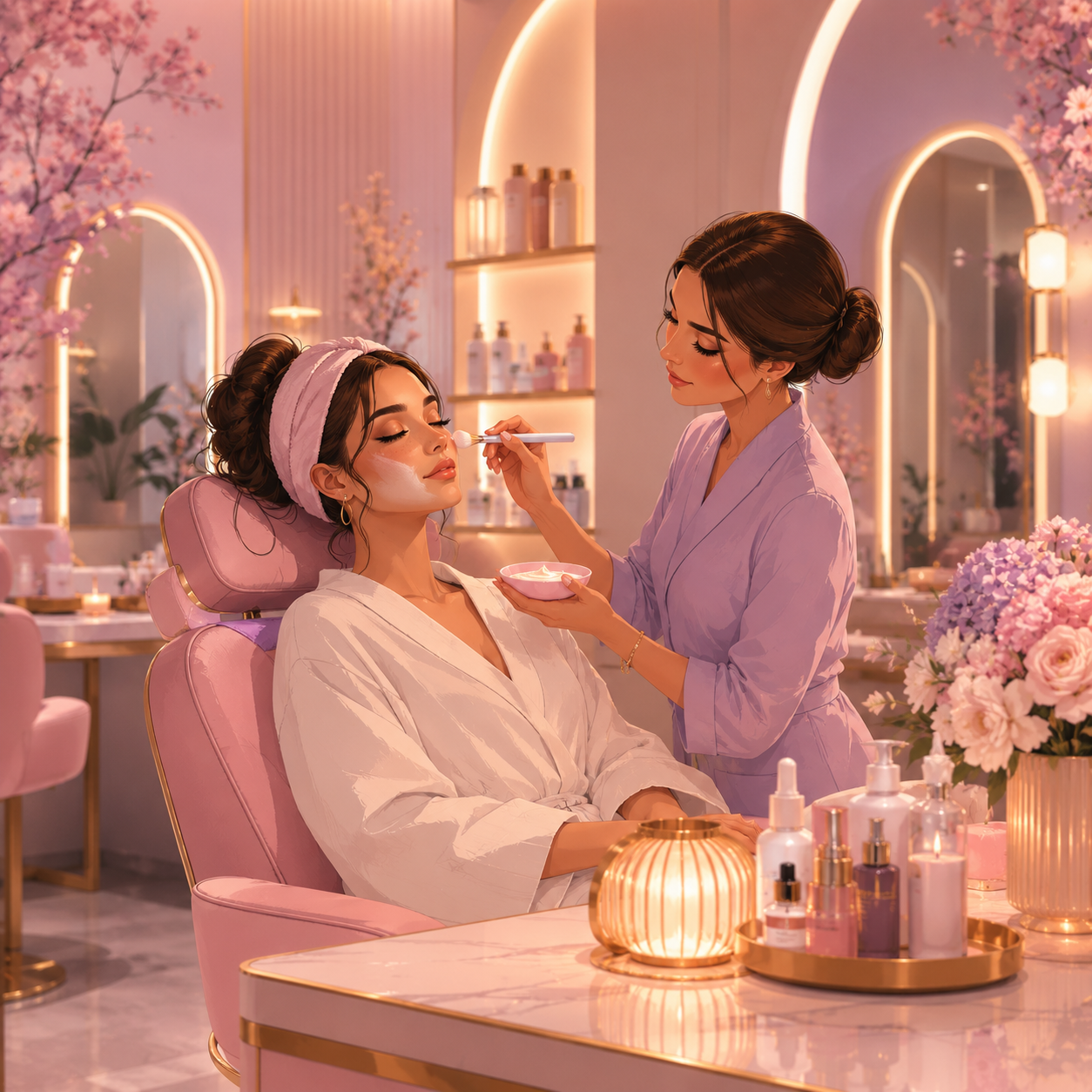 Luna Beauty Studio hydration treatment feed post generated by Kate AI